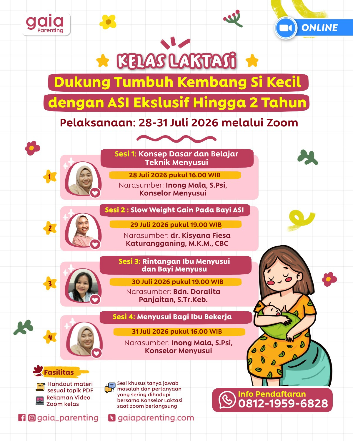 Kelas Laktasi Online — Dukung ASI Eksklusif