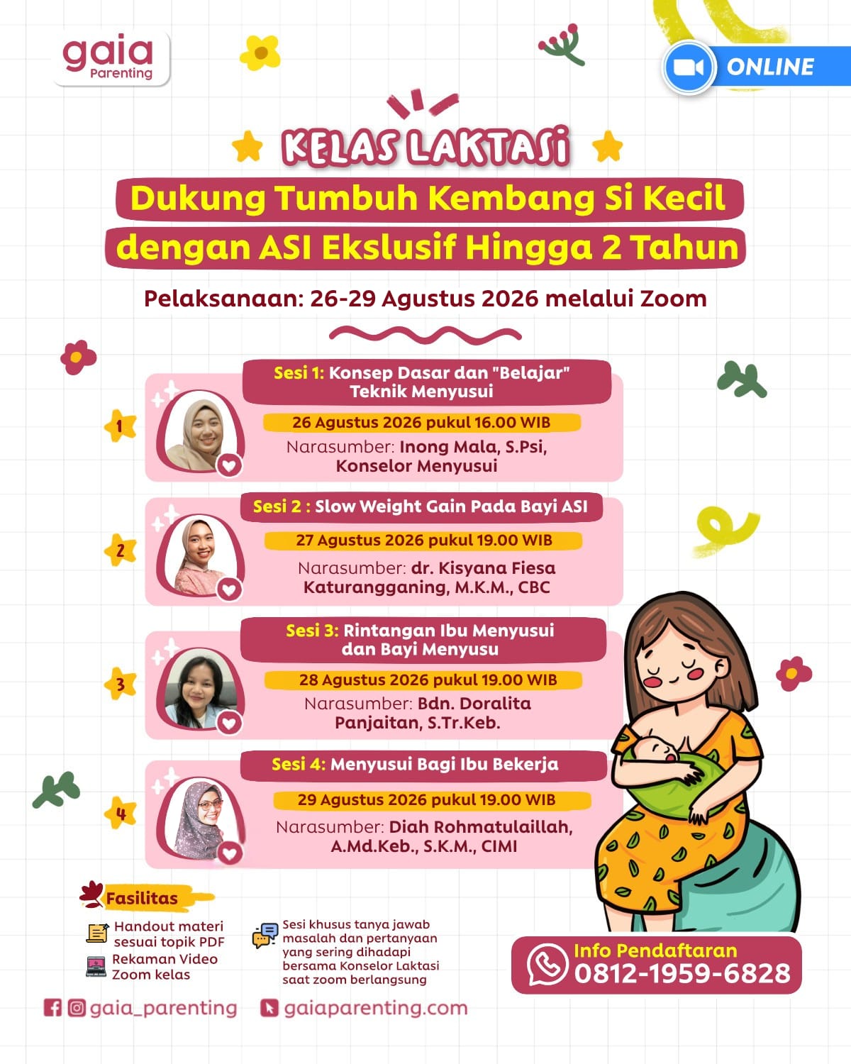 Kelas Laktasi Online — Dukung ASI Eksklusif