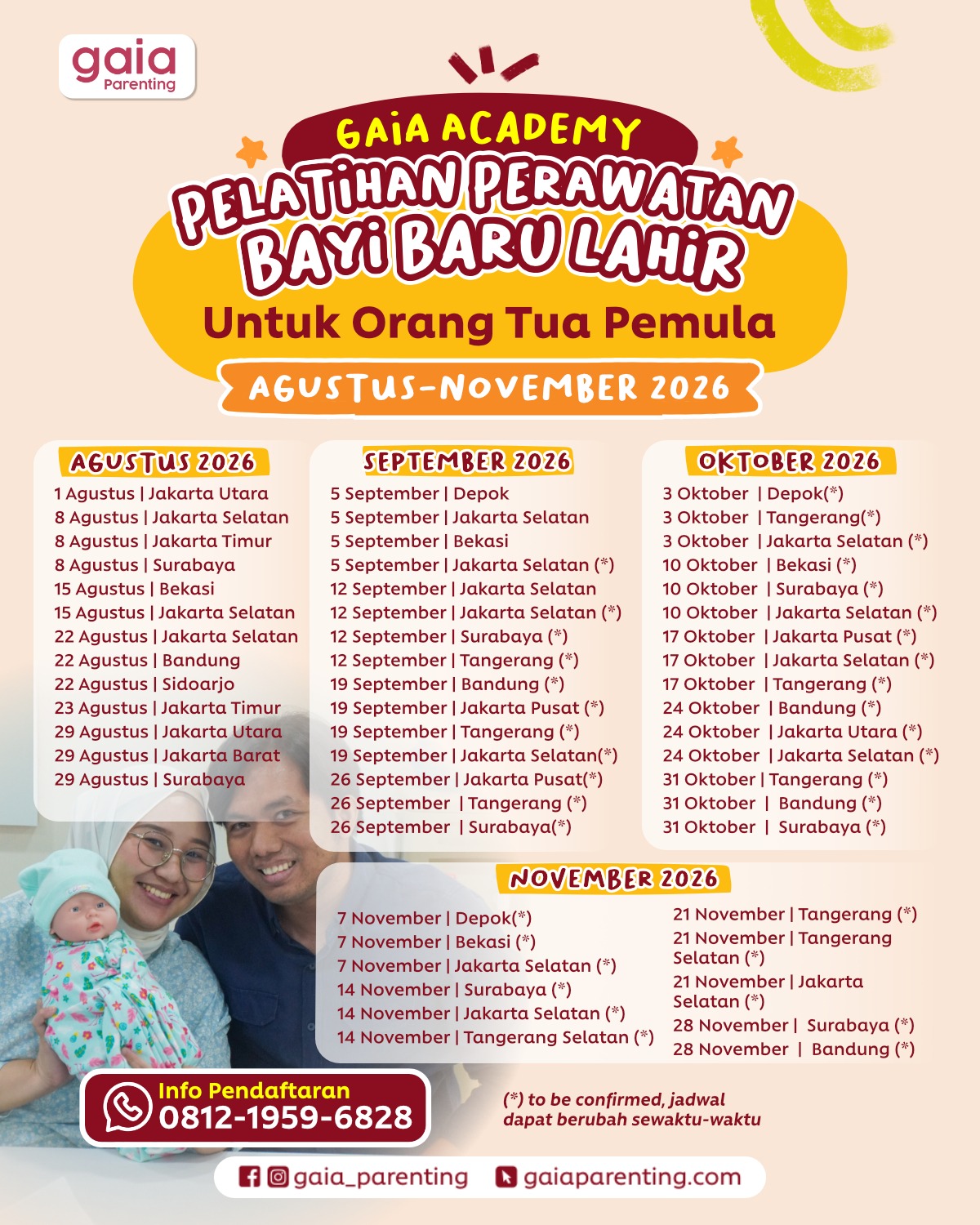 Kelas Perawatan Bayi Baru Lahir (Offline)